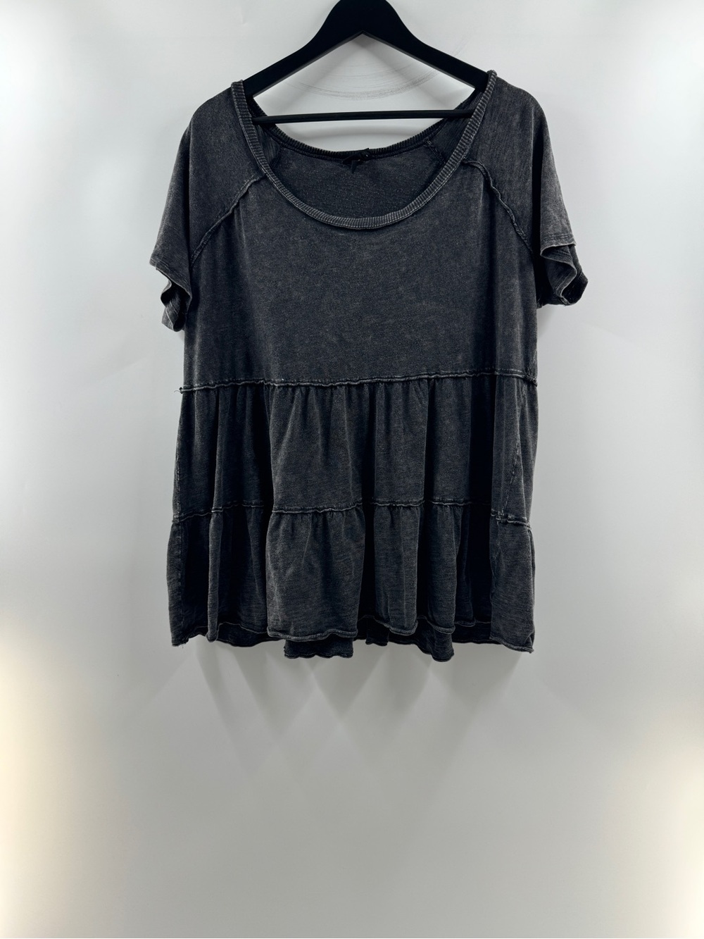 Torrid Charcoal Gray Tiered Babydoll Top – Women's Size 2